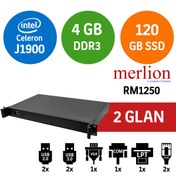 Resim merpa Merlion Rm1250 1u Intel Celeron J1900 4gb 120gb Ssd 2 Port Endüstriyel Firewall Pc 