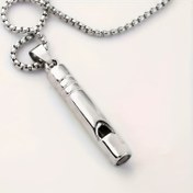 Resim 2 farklı paslanmaz çelik acil durum düdükleri, açık hava, yürüyüş ve kamp için taşınabilir hayatta kalma ekipmanı, ayrıca giyim aksesuarları, Cadılar Bayramı, Noel, Şükran Günü ve Yeni Yıl için küçük hediyeler için uygun 