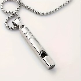 Resim 2 farklı paslanmaz çelik acil durum düdükleri, açık hava, yürüyüş ve kamp için taşınabilir hayatta kalma ekipmanı, ayrıca giyim aksesuarları, Cadılar Bayramı, Noel, Şükran Günü ve Yeni Yıl için küçük hediyeler için uygun 