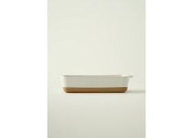 Resim Bella Maison Margot Stoneware Fırın Kabı Beyaz (33,1X19,6X7 Cm) 