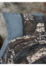 Resim Cotton Box Dark Tek Kişilik Nevresim Takımı Senso Petrol 