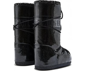 Resim Moon Boot Icon Glitter Kadın Kar Botu 2MONW2023005 Parlak Siyah Dış Materyal ile Konforlu Tasarım 