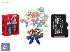 Resim 256 GB Kart + 50 Oyun Nintendo OLED | 2 Yıl Garanti Hediyeli 