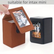 Resim 3 İnç Fotoğraf Depolama Kutusu, Intax Mini için Uygun Yüksek Kaliteli Fotoğraf Gösterim Organizatörü Fotoğraf Tutucu Albüm Çerçevesi Büyük Kapasiteli Flip Kapak Manyetik Emme Depolama Kutusu Oyun Kartları Kart Fotoğraf Depolama Kutusu 