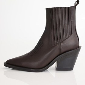 Resim Kahverengi Nakışlı Western Bot 123303 Kahverengi 