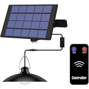 Resim Padalink Güneş Enerjili Led Avize, Ip65 Su Geçirmez, Işık Sensörlü, Kızılötesi Kumandalı, 1 Kafa, Sıcak Beyaz Işık Ilık Beyaz 