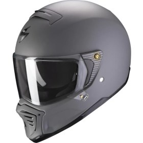 Resim Scorpion EXO HX1 Retro Motosiklet Kaskı Mat Beton Grisi 