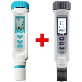 Resim Accud 8361 İletkenlik + 8685 PH Su Kalitesi Ölçüm Cihazı Seti 