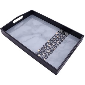 Resim Decorium 31X46 Dikdörtgen Tepsi Monochrome Ars 4677 Ak 