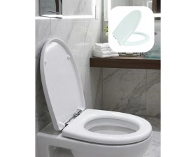 Resim Marsilyan Universal Klozet Kapak Seti Kaydırmaz Alt Yüzey Kolay Temizlik Banyo Aksesuarı 