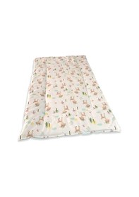 Resim 100X150 Cm Pamuklu Kumaştan Bebek Yorganı Karaca Desen/Mint 