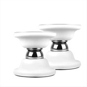 Resim Quarter Stone Karavan Kapı Tutucu 2'li Paket, Karavan Için Manyetik Bagaj Kapı Mandalı, Beyaz (Yurt Dışından) 