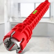 Resim 5'li Çok Fonksiyonlu Yüksek Kaliteli Boru Anahtarı, Lavabo Tamirı Banyo Temizleme Pense Aracı, Mutfak Ev Kullanımı İçin Uygun, Çeşitli Boyutlarda Mevcut, Dayanıklı Plastik Malzeme, Manuel İşletim, Elektrik Gerektirmez, Verimli Banyo Temizleme Aracı 