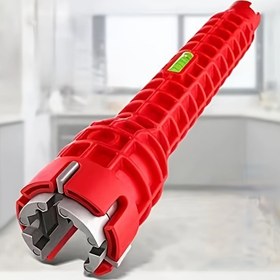 Resim 5'li Çok Fonksiyonlu Yüksek Kaliteli Boru Anahtarı, Lavabo Tamirı Banyo Temizleme Pense Aracı, Mutfak Ev Kullanımı İçin Uygun, Çeşitli Boyutlarda Mevcut, Dayanıklı Plastik Malzeme, Manuel İşletim, Elektrik Gerektirmez, Verimli Banyo Temizleme Aracı 