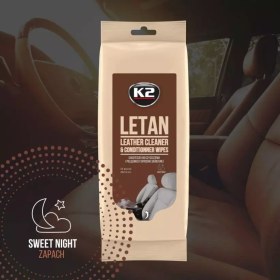 Resim Deri döşemelerin temizliği için nemli mendil K2 Letan 