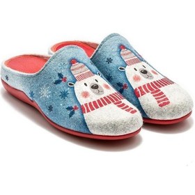 Resim Twigy Kar Adam Kadın Ev Terliği Mavi 36/41 CC0149A Çok Renkli 