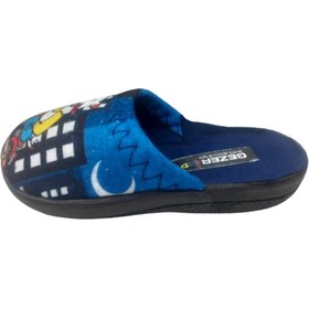 Resim GEZER Erkek Çocuk Siyah-Lacivert Köpek Figürlü Ev İçi Terlik 