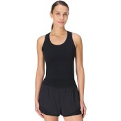Resim Sweaty Betty Athlete Crop Seamless Workout Kadın Siyah Fitness Tişört 