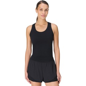 Resim Sweaty Betty Athlete Crop Seamless Workout Kadın Siyah Fitness Tişört 