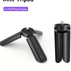 Resim DJI Pocket 2/3, Action kamera Action 2/3/4, DJI OM 6/5/4, OSMO Mobile 3 için Kompakt Masa Tripodu - Hafif Alüminyum & ABS Stabilizatör Gimbal, Mini, Kamera Telefonu, Masaüstü 
