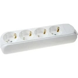 Resim Almera 4lü Topraklı Klemensli Priz 