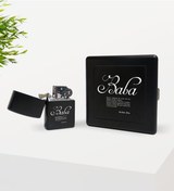 Resim Kişiye Özel Mânâ Baba Tasarımlı Siyah Metal Sigara Tabakası ve Be 