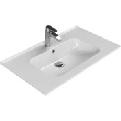 Resim Cerastyle Turkuaz Blue Etajerli Lavabo 80*47 cm 