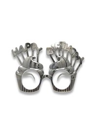 Resim Gümüş Happy Birthday Parti Gözlüğü Tüm Yaşlar 