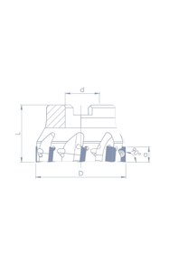 Resim Fett VRF90 - AP18R390 - D050 - D22 - Z04 Vorgen Freze Takımı 