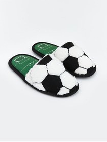 Resim LC Waikiki LCW STEPS Futbol Topu Figürlü Erkek Çocuk Pelüş Ev Terliği 