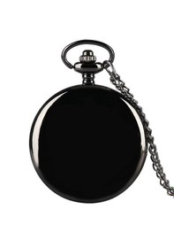 Resim Schulzz Venom Piano Black Parlak Köstekli Zincirli Cep Saati 