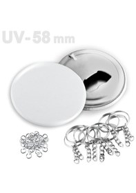Resim 58 Mm Uv Baskıya Uygun Buton Şişe Açacağı Anahtarlık Vg58uvan 100 