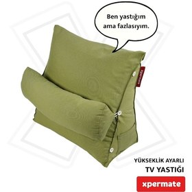 Resim Xpermate Yükseklik Ayarlı Tv Yastığı Bel Destek Yastığı Yeşil 