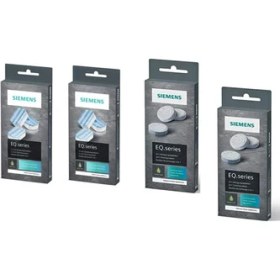 Resim Siemens & Bosch Tüm Tam Otomatik Kahve Makineleri Için Kireç ve Makine Temizleme Tabletleri 2lipaketler 