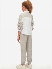 Resim Nk Kids Kız Çocuk Bel Bel Paça Lastikli Pantolon-15564 Gri 