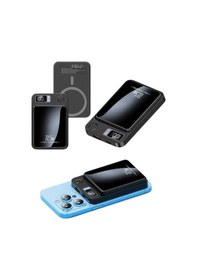 Resim Taşınabilir Şarj Magsafe Powerbank 10.000 Mah Hızlı Şarj Led Göstergeli Kablosuz 