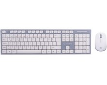Resim Everest KM6063 Kablosuz Q Multimedia Klavye ve Mouse Set Beyaz 