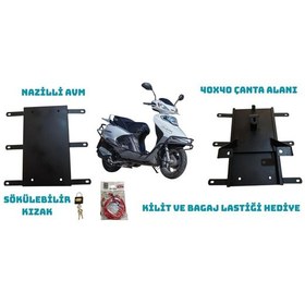 Resim Kuba Xf 110 Kızaklı Kurye Paket Çanta Demiri 