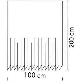 Resim Banyo Perdesi 1x100x200 Tek Kanat Duş Perdesi Halka Hediyeli Duşakabin Perdesi 3637 Mavi 