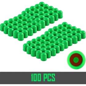 Resim Xiyu Shop 100 Adet-Yeşil Stil Adet Lastik Valf Kapakları Siyah, O Lastik Halkalı, Otomobiller Için Evrensel Gövde Kapakları Bisiklet ve Bisiklet, Kamyonlar, Motosikletler (Yurt Dışından) 