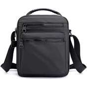 Resim Erkek Oxford Kumaş Spor Crossbody Omuz Çantası Siyah 