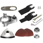 Resim Yifomall 100 Tip Açılı Taşlama Dönüşüm Seti - Ahşap Kesme, Metal Pas Temizleme, Zımparalama Çok Fonksiyonlu 