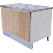 Resim Öztiryakiler Ahşap Kaplamalı Sıcak Servis Bankosu Sıcaklık Dolaplı 120x70 CM 
