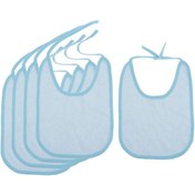 Resim Suntek 5 Adet Engelli Önlüğü Yemek Zamanı Bez Koruyucu Mavi Mavi 