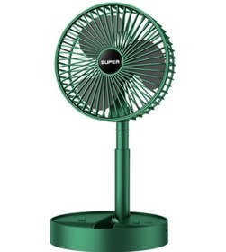 Resim Mkjınmeı Masaüstü Katlanır Vantilatör, Teleskopik Masa Vantilatörü 0597 Siyah 