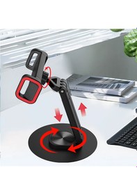 Resim Jmary Mk-63 Ayarlanabilir Katlanabilir 360 Derece Dönebilen Telefon Ve Tablet Standı Siyah 