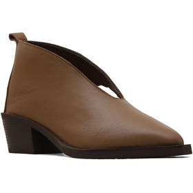 Resim Bueno Shoes Kahverengi Deri Kadın Topuklu Bot 01wd4004 