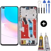 Resim Te Huawei Nova 8i Uyumlu Çıtalı Hk Lcd Ekran Dokunmatik + Montaj Seti 