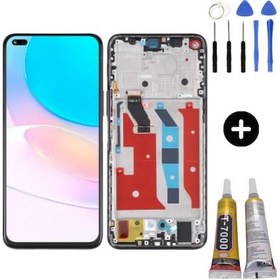 Resim Te Huawei Nova 8i Uyumlu Çıtalı Hk Lcd Ekran Dokunmatik + Montaj Seti 