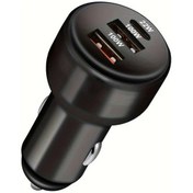 Resim Gaojunshop01 1 Adet Evrensel 3ü1 Arada 22w Pd Usb C Ve 100w Çift Usb A Hızlı Araç Şarj Aleti Siyah 